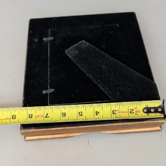 Retro Wood Gilded Photo Picture Frame Old Money Chic Fits 5x7 Pictures - Picture 6 of 6